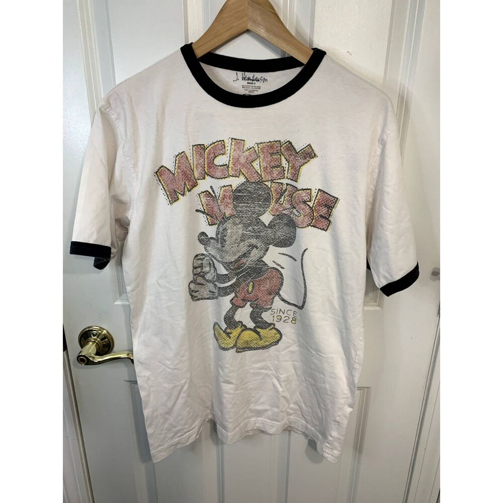 Disney Store Mickey Mouse Pop Art Printed Graphic Tee Men's Small
